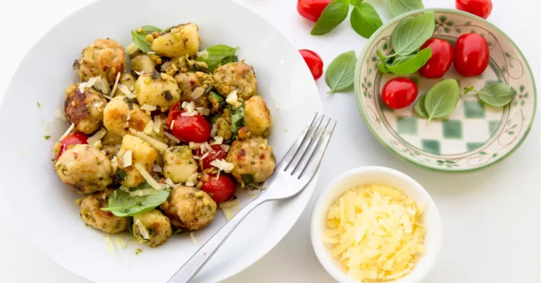 Slow Cooker Tuscan Chicken Meatballs with Gnocchi, Food and Cooking